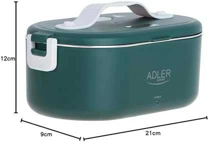 Adler | Heated Food Container | AD 4505g | Capacity 0.8 L | Material Nerūdijantis plienas/Plastic | Žalias