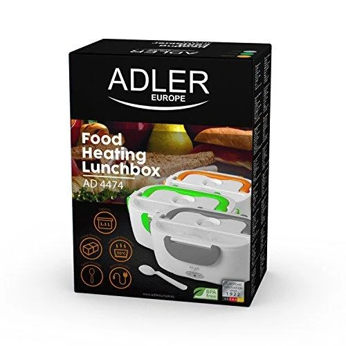 Adler | Pietų dėžutė | AD 4474 | Talpa 1,1 L | Baltas/ pilkas | Medžiaga Plastikas