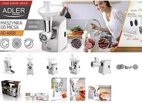 Adler | mėsmalė | AD 4808 | Baltas | 350 W