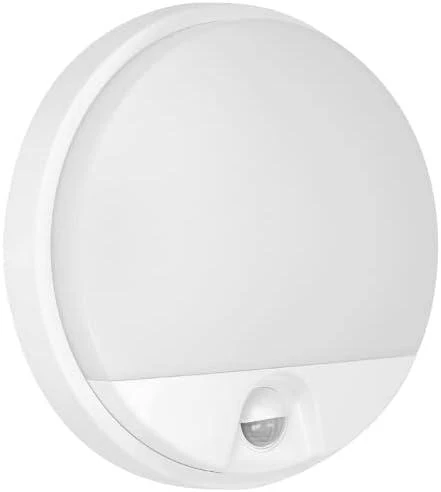 Sieninis šviestuvas Orno AGAT LED 10W, sodo šviestuvas su 140° judesio jutikliu, 800lm, IP54, 4000K, baltas