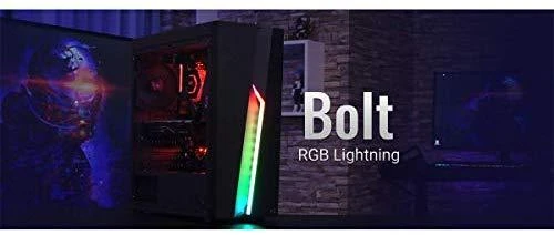 AEROCOOL AEROPGSBOLT-BK-RGB PC dėklas ATX Aerocool BOLT RGB USB 3.0 - 1x120mm Juodas FAN