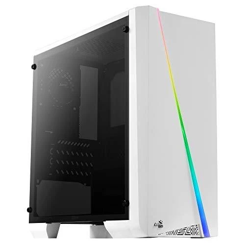 AEROCOOL AEROPGSCYLONMINI-WH PC dėklas Micro-ATX Aerocool CYLON MINI RGB Baltas - USB3.0