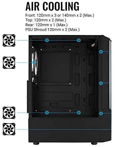 Aerocool Quantum v3 TG juodas ATX ACCM-PV30133.11
