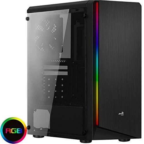 AEROCOOL AEROPGSRIFT-BK-RGB PC dėklas ATX Aerocool RIFT RGB USB 3.0 - 1x120mm Juodas FAN