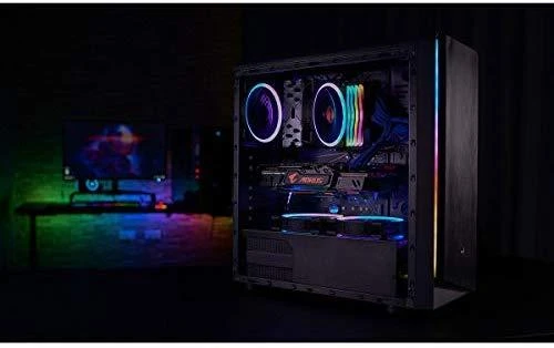 AEROCOOL AEROPGSRIFT-BK-RGB PC dėklas ATX Aerocool RIFT RGB USB 3.0 - 1x120mm Juodas FAN