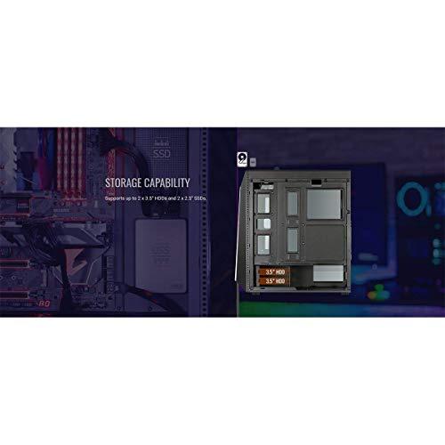 Korpusas Aerocool PGS SHARD RGB AEROPGSSHARDRGB-BK (ATX, Micro ATX, Mini ATX, juodos spalvos)