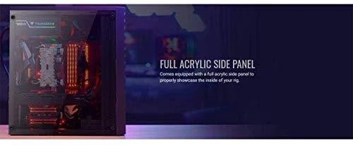 AEROCOOL AEROPGSSTREAK-A-BKRG kompiuterio dėklas ATX Aerocool STREAK RGB USB 3.0 – DVIGUBA RGB JUOSTA 1x80mm VENTILIATORIUS