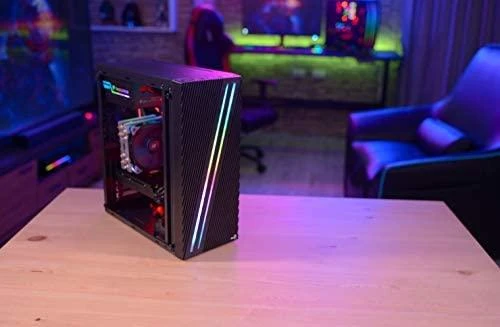 AEROCOOL AEROPGSSTREAK-A-BKRG kompiuterio dėklas ATX Aerocool STREAK RGB USB 3.0 – DVIGUBA RGB JUOSTA 1x80mm VENTILIATORIUS