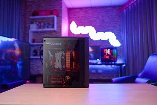 AEROCOOL AEROPGSSTREAK-A-BKRG kompiuterio dėklas ATX Aerocool STREAK RGB USB 3.0 – DVIGUBA RGB JUOSTA 1x80mm VENTILIATORIUS