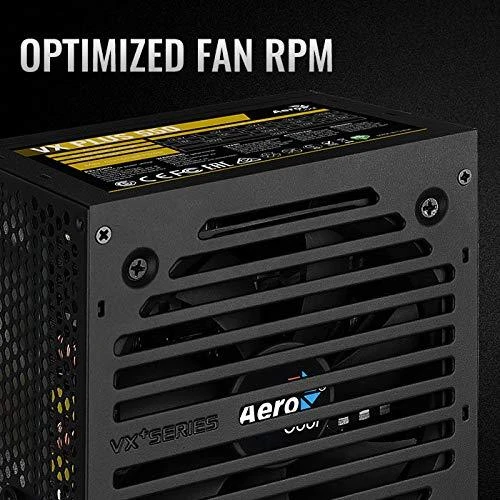 AEROCOOL AEROVX-550PLUS PSU AeroCool VX-550 PLUS 550W, tylus 120 mm ventiliatorius su išmaniuoju valdymu
