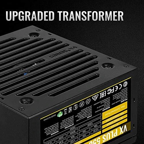 AEROCOOL AEROVX-550PLUS PSU AeroCool VX-550 PLUS 550W, tylus 120 mm ventiliatorius su išmaniuoju valdymu