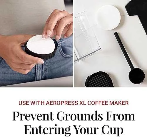 Aeropress paper coffee filters, natural, XL 200 pieces