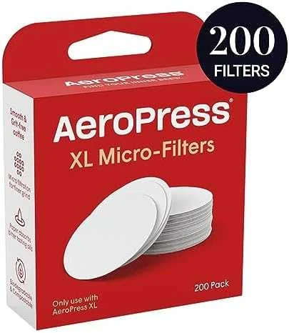 Aeropress paper coffee filters, natural, XL 200 pieces