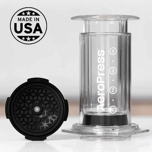 AeroPress Flow Control Lašelinis Cap Kavos aparatas cover Juodas