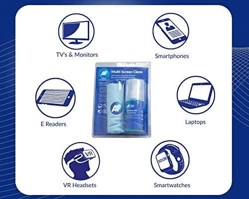Valiklis AF TFT/LCD ekranams/ Interaktyvioms lentoms antistatinis su šluoste 200ml (29x29cm)