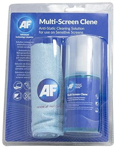 Valiklis AF TFT/LCD ekranams/ Interaktyvioms lentoms antistatinis su šluoste 200ml (29x29cm)