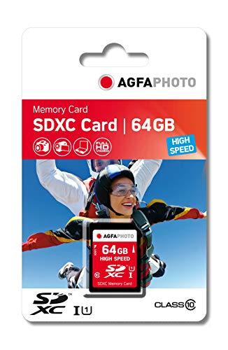 Atminties kortelė AgfaPhoto SDXC kortelė 64 GB didelės spartos 10 klasės UHS I U1 V30