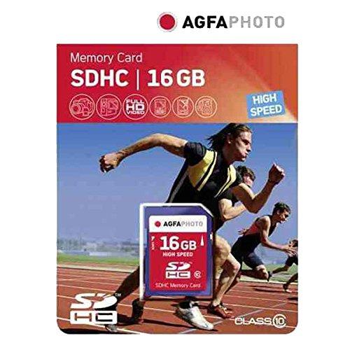 Atminties kortelė „AgfaPhoto“ SDHC kortelė 16 GB didelės spartos, 10 klasės UHS I