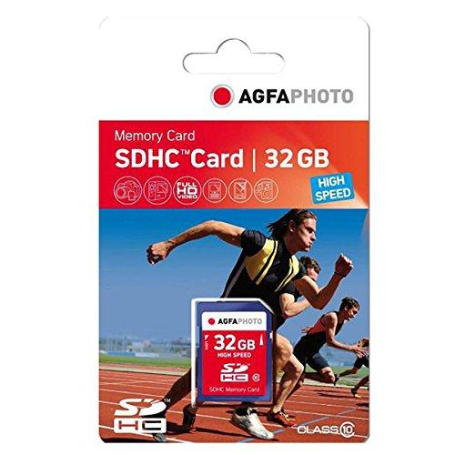 Atminties kortelė „AgfaPhoto“ SDHC kortelė 32 GB didelės spartos, 10 klasės UHS I