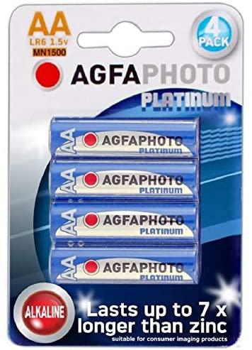 AgfaPhoto 110-802589 - Single-use battery - AA - Alkaline - 1.5 V - 4 pc(s) - Mėlyna - Pilkas