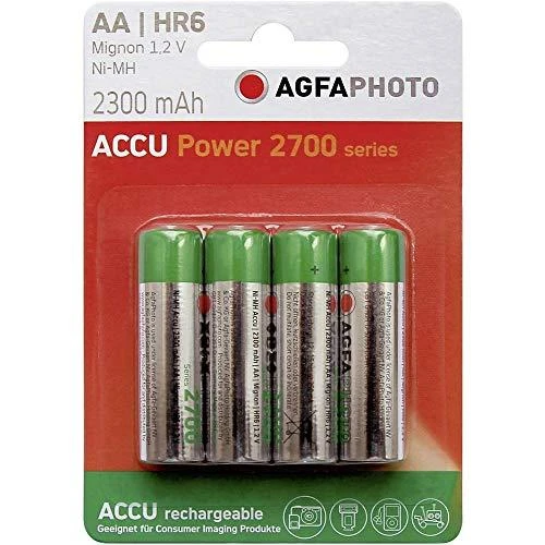 AgfaPhoto AA 2300 mAh įkraunamos baterijos pakuotėje