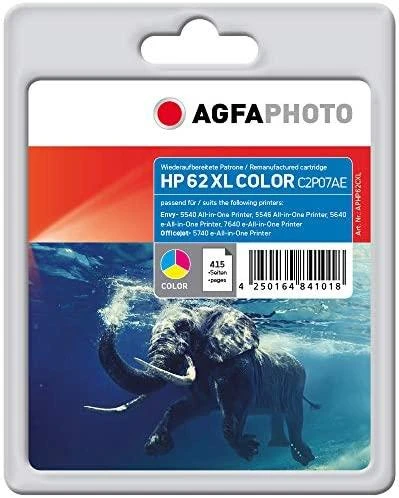 AgfaPhoto rašalas AGFC2P07AE / HP rašalas Nr. 62XL (spalva)