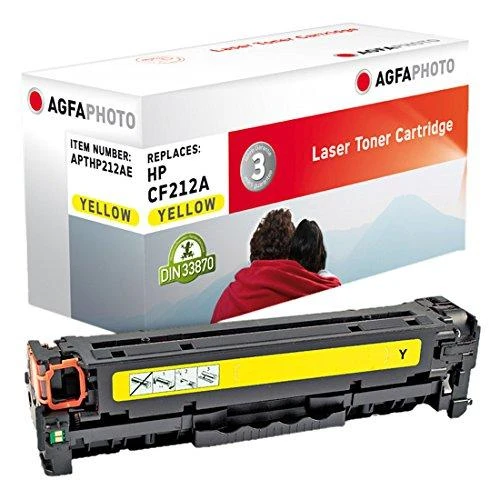AgfaPhoto HP Laserjet Pro 200 Color M 251 NW/-MFP M 276 NW,CF212A / Canon 731 Y, perdirbta kasetė