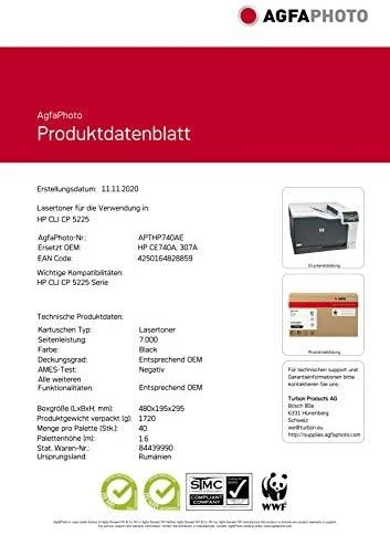 AgfaPhoto HP Color CP5225,CE740A, perdirbta kasetė