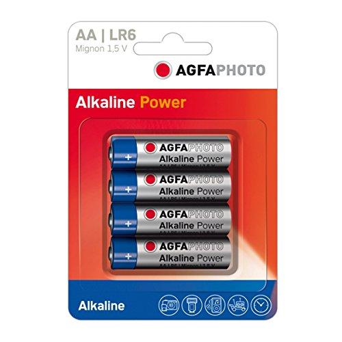AgfaFoto LR6, vienkartinė baterija, šarminė, 1,5 V, pilka, raudona, AA