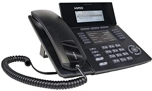 Telefonas Agfeo AGFEO Systemtelefon ST54 IP SENSORfon juodas