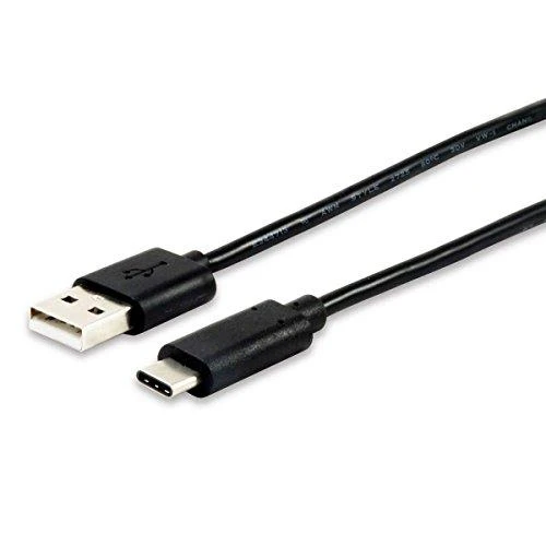 Kabelis USB Equip USB-A - USB-C 1 m Juodas (12888107)