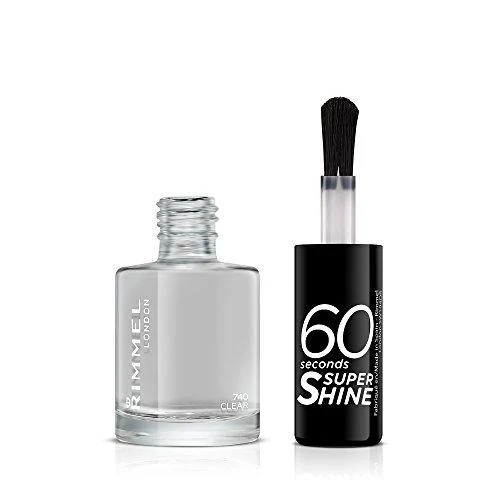 Rimmel London "Rimmel 60 Seconds Super Shine 740 Clear nagų lakas
