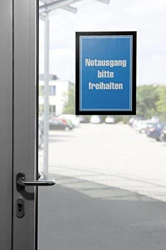 Rėmelis bukletams Durable, A4, 1 vnt. prisiklijuojantis, juodos spalvos
