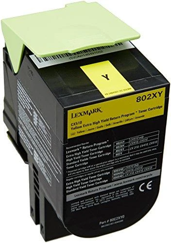 Lexmark 802YX (80C2XY0) Return, geltona kasetė