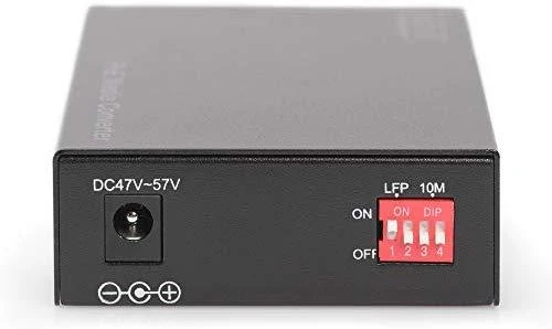 Digitus DN-82160 tinklo medijos keitiklis 1000 Mbit/ai 1310 nm Vienas režimas Juoda