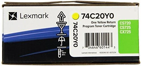 Lexmark 74C20Y0 tonerio kasetė Originalus Geltona 1 vnt