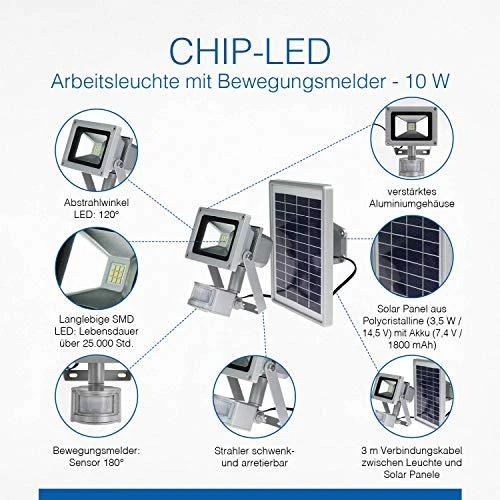 Šviestuvas su saulės baterija AS-Schwabe Solar Chip-LED