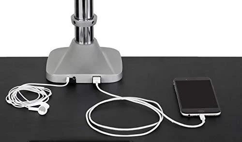 Laikiklis Icy Box Raidsonic Monitorius stovas su stalo laikikliu trims monitoriams IB-MS505-TI Desk Mount, 32", Sidabrinis/Juodas