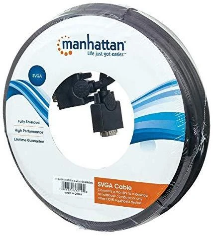 Manhattan SVGA Cable, 20m VGA Cable VGA (D-Sub) Juoda