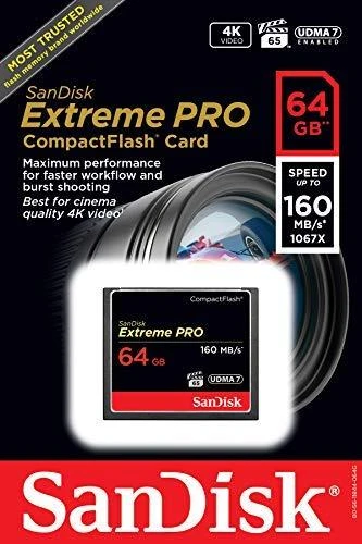 SanDisk Extreme Pro CF 64GB kortelė su reklamine informacija