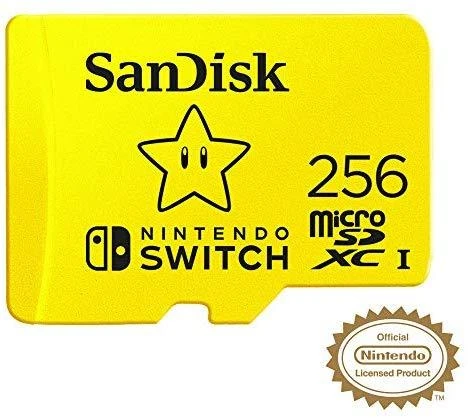 Atminties kortelė SanDisk Nintendo Switch microSDXC 256GB 100/90 MB/s A1 UHS-I
