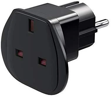 Goobay apvalus kelioninis adapteris, juodas