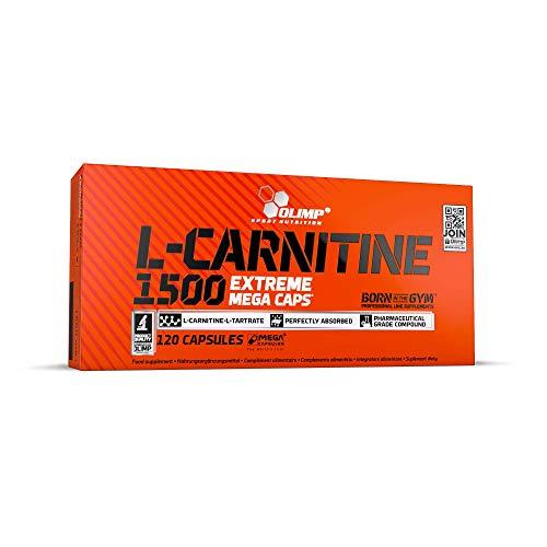 Olimp L-Karnitinas 1500 Extreme Mega Caps - 120 Kapsulių