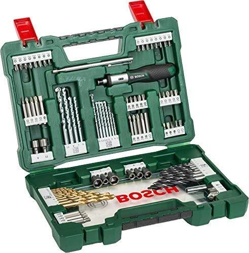 Grąžtas Įrankių komplektas Bosch 2607017195; 91 vnt.