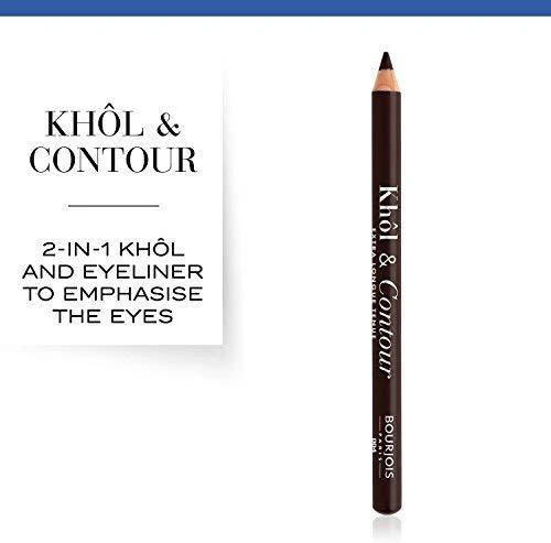 BOURJOIS Paris Khôl & Contour akių pieštukas moterims 1,2 g, 04 BRUN-DÉPENDANTE