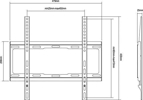 Laikiklis Equip Įrengti Laikiklio sieną 650310 32'' - 55''