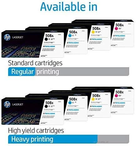 Hewlett Packard (HP) HP 508X didelio našumo Geltona LJ dažų kasetė, CF362X