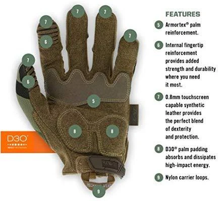 Mechanix Wear Pirštinės Mechanix M-Pact® Woodland Camo M dydis.