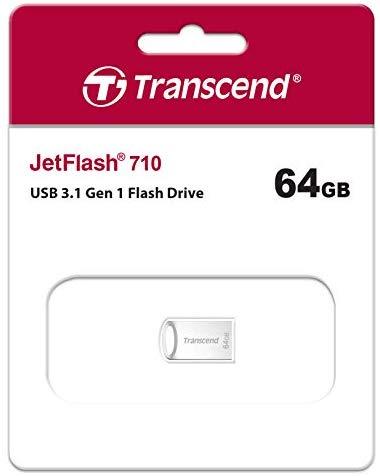 Transcend 64GB JETFLASH710 SILVERUSB 3.0 - .