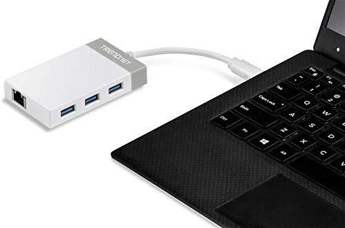 HUB USB TRENDnet 1x RJ-45 + 3x USB-A 3.0 (TUC-ETGH3)